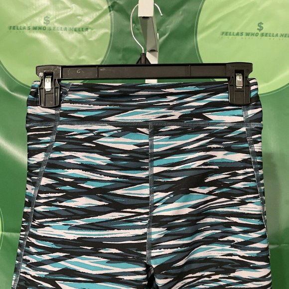 UNDER ARMOUR Women's compression HEATGEAR leggings in MULTI ABSTRACT sz S - VGUC - Picture 9 of 14